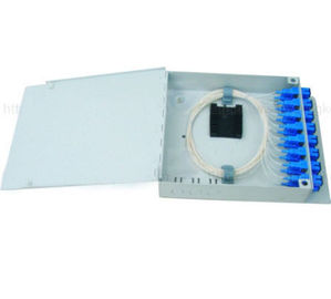 Metal shell FTTH customer terminal box 4 or 8 ports for FC,SC,ST,LC adapter