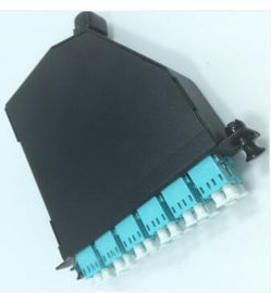MPO - LC 0.9mm Full Loaded Mpo Cassette , Fiber Optic Cassette Made By Cold Rolled Steel Sheet