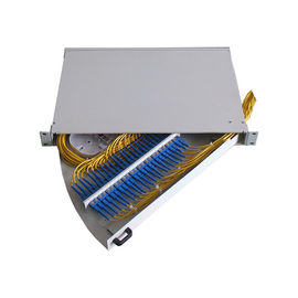 White color ISO SGS Outdoor Compact Fiber Optic Terminal Box 24 Cores With SC / FC Port
