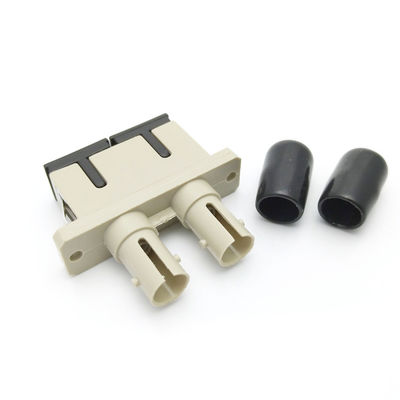 Plastic ST Female to SC Female Hybrid Duplex Fiber Optic Coupler