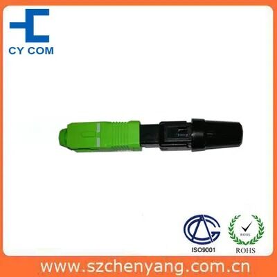 Fiber Optic Fast Connector (SC/APC, Pre-Polish, Metal Groove)