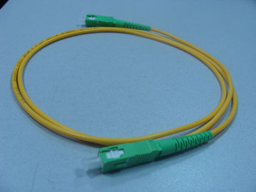 Simplex 2.0mm LSZH Fiber Optic Patch Cord SC / APC Connector to SC / APC SM
