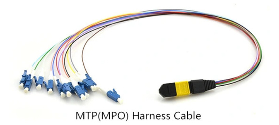 Singlemode 12 Fiber MPO To LC Ribbon Patchcord