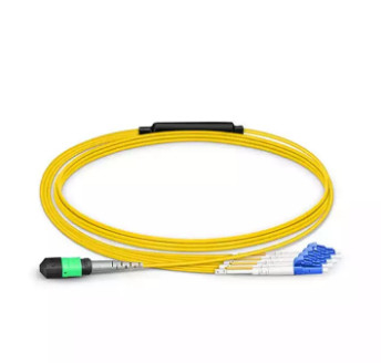MPO MTP - LC Fiber Optic Connector MPO Fiber Optic Patch Cord Breakout Cable Assembly