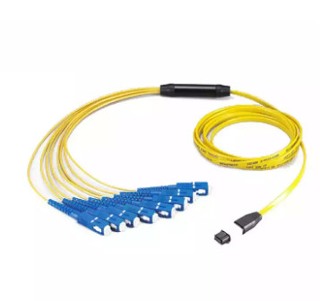 12 Core MTP / MPO - สายแพทช์ SC SM ที่ใช้ภายในกล่องโมดูล