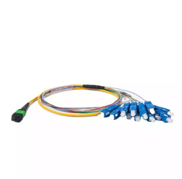 SM 12 Fiber SC FTTH ผมเปียไฟเบอร์ออปติก 3 M MPO / MTP