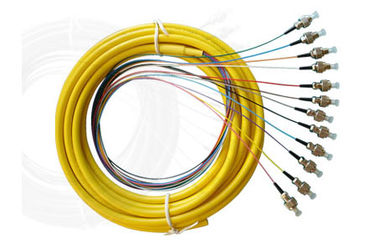PVC, OM1, OM2 หรือ OM3 Bundle Multi - Fiber Optic Pigtail สำหรับการส่งผ่านวิดีโอ