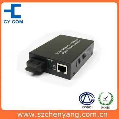 เครื่องแปลงสื่อไฟเบอร์ออปติก (10/100/1000Base-Tx ถึง 1000Base-SX 850nm มัลติโมด 220/550M)