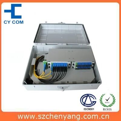 คุณภาพ กล่องการกระจายพลาสติก splitter สายไฟเบอร์ออปติก (พอร์ต 32) โรงงาน